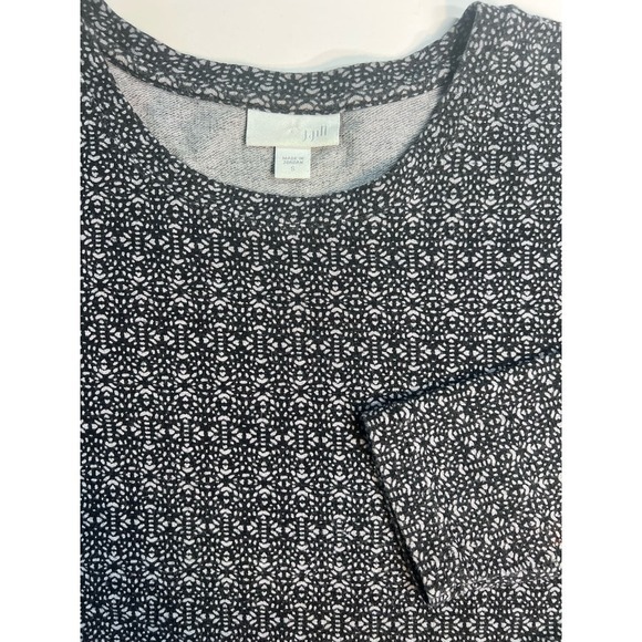 J. Jill Tops - J.‎ JILL Long Sleeve Tunic Top Size S Tall Black Gray Stretches
